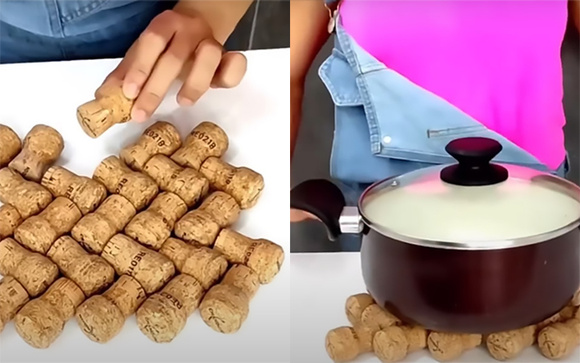 Com quantos anos você descobriu que a rolha de vinho é um material perfeito para fazer um descanso de panela?