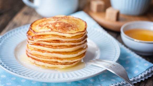 Anote, salve ou printe essa receita da melhor massa de panqueca para o seu café da manhã: fácil de fazer e você decide se quer doce ou salgada