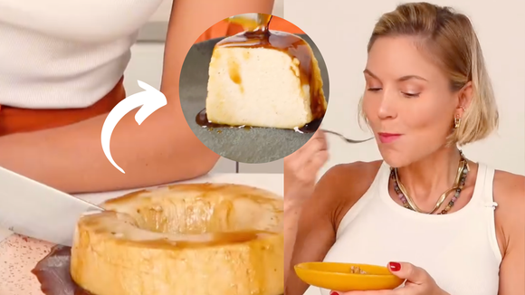 Quinoa cozida é o ingrediente principal desse flan delicioso e fácil SEM AÇÚCAR e SEM LACTOSE