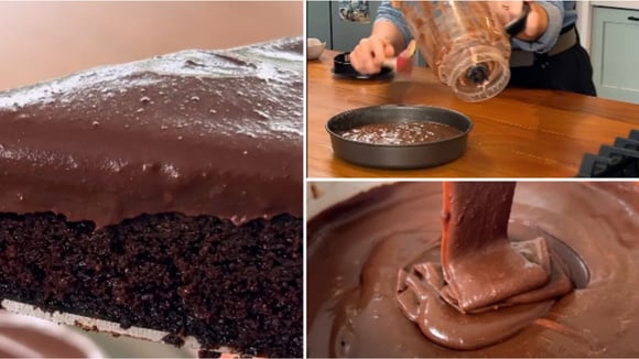Esse é o bolo de chocolate natureba mais molhadinho que você vai comer na vida: segredo da receita está em ingrediente inusitado