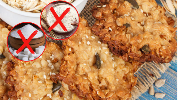 Esse biscoito sem açúcar e sem glúten é o lanchinho da tarde que você queria para comer à vontade