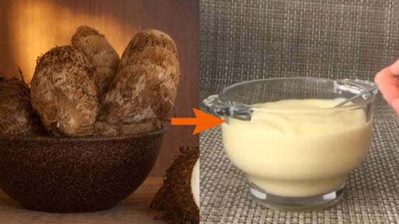 Maionese de inhame: receita com limão é perfeita pro salpicão, pão de alho, salada de batata ou no prato que quiser