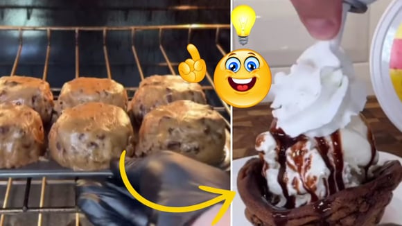 A melhor ideia que você vai ver hoje: como fazer um potinho comestível de cookie para sorvete de um jeito muito fácil