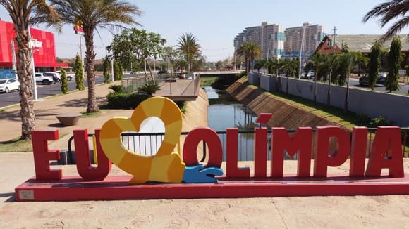 A cidade de Olímpia recebe milhões de turistas todos os anos (Créditos: Divulgação Prefeitura de Olímpia)