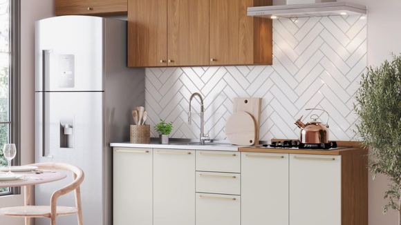 Esta cozinha compacta com pia é perfeita para organizar sua casa sem trabalho e por um preço incrível!