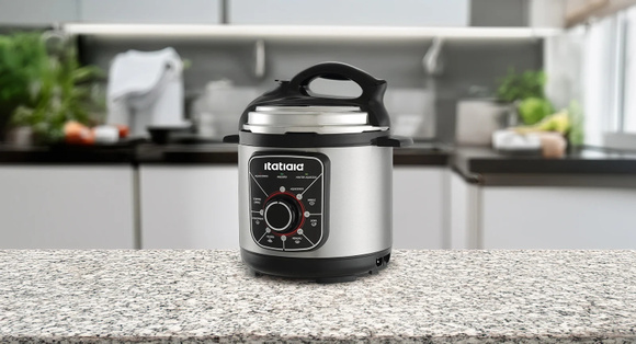 Com 40% OFF, esta panela de pressão elétrica vai transformar sua rotina