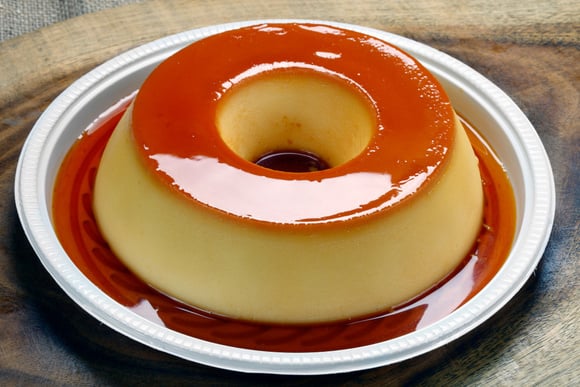 Pudim vegano feito com leite de amêndoas. (créditos: Shutterstock)