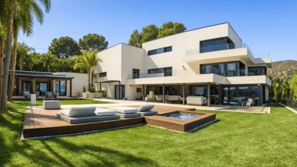 Mansão do Messi em Castelldefels, na Espanha (Créditos: Reprodução / ESCAPA'T)
 