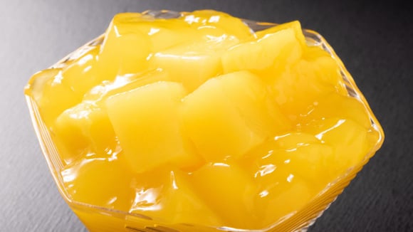 Gelatina de manga caseira (Créditos: Shutterstock)