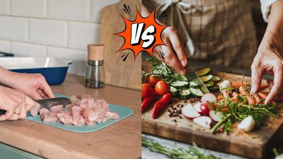 O que é melhor para a segurança alimentar: usar uma tábua de madeira ou de plástico?