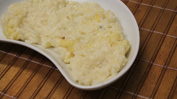 Risoto 4 queijos delicioso feito com gorgonzola, parmesão, gouda e requeijão (Créditos: TudoGostoso)
