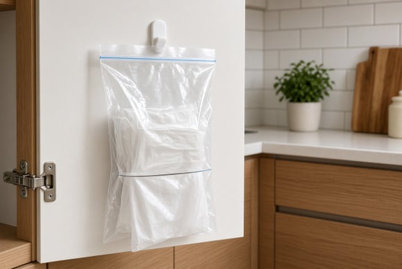 Chega de dobrar em triângulos: novas maneiras de dobrar sacolas plásticas para economizar espaço!