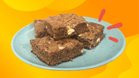 O brownie da Malu é irresistível; todo mundo da sua casa vai querer um pedaço! (Créditos: Camilla Gismondi)