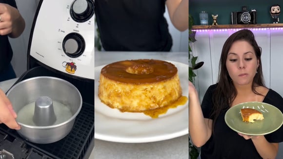 PUDIM NA AIRFRYER é a sobremesa que vai salvar a sua Páscoa: receita fácil e todo mundo ama!
