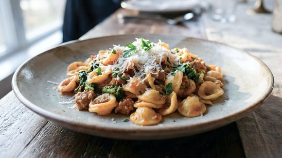A orecchiette tem formato que lembra pequenas "orelhas" (Créditos: Paolo Galuppo/Pexels)