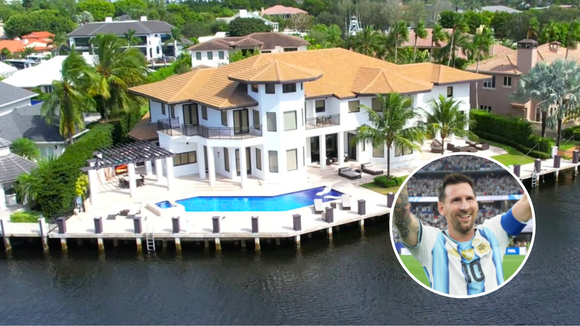 Longe dos campos, Messi passa seu tempo livre em mansão de R$ 53 milhões à beira-mar na Flórida, com 8 quartos, duas docas privativas e piscina com cascata