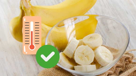 As bananas não terão manchas marrons quando armazenadas nessa temperatura exata