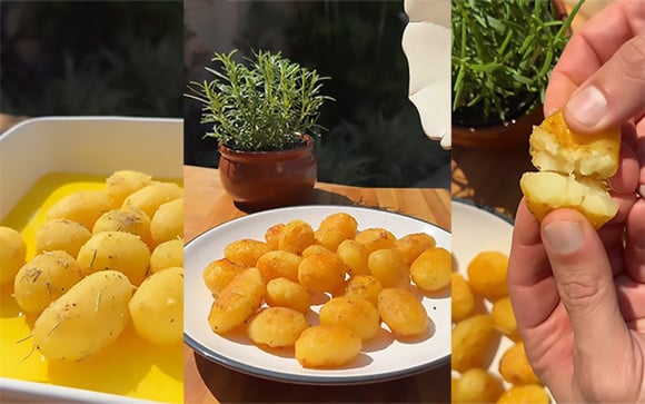 Essa é a batatinha assada mais crocante que já comi na vida: sirvo como acompanhamento ou aperitivo