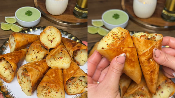 Crocantes, recheados e com muito queijo: a receita de cornitos de carne moída que vai fazer sua visita não querer ir embora!