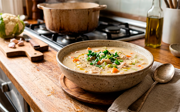 Pouca gente sabe, mas esse vegetal barato pode deixar sua sopa muito mais cremosa sem precisar de creme de leite