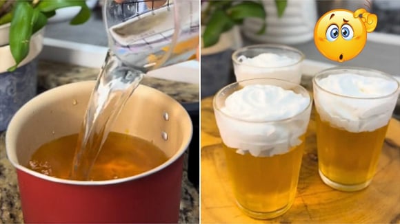 Parece cerveja, mas não é: olha que ideia genial e fácil para servir de sobremesa no churrasco ou festinhas