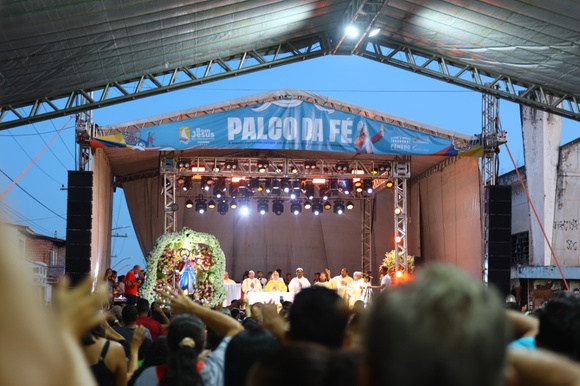 Palco da Fé será o responsável em receber as principais atrações artísticas e religiosas da festa. (Foto: Divulgação)