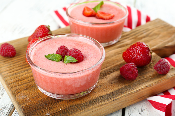Mousse de frutas vermelhas. (Créditos: Shutterstock) 