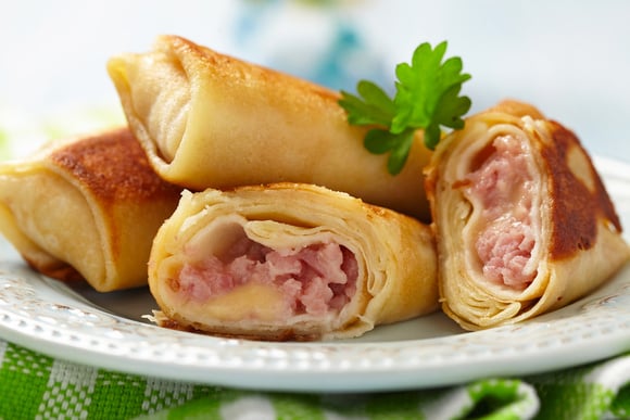 Panqueca de queijo com presunto (Créditos: TudoGostoso)
