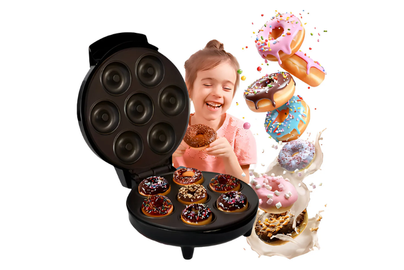 Prepare até 7 mini donuts de uma só vez com praticidade (Divulgação: Mercado Livre).