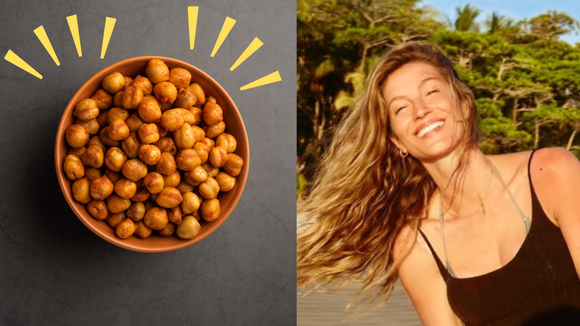 O lanche de Gisele Bündchen: snack crocante com cúrcuma é fácil de fazer e repleto de benefícios ("é melhor que pipoca!")