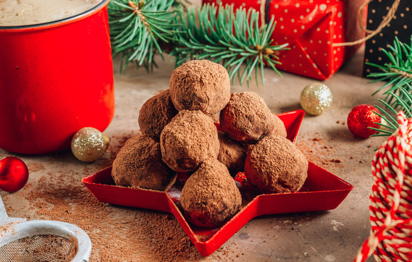 Trufas natalinas (créditos: Shutterstock)