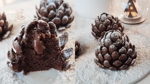 Surpreenda os seus convidados com esta sobremesa de Natal: pinhas de chocolate deliciosas e fáceis de fazer!