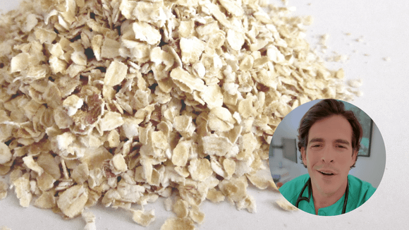 Consumida da forma correta, a aveia pode contribuir para a saciedade e uma alimentação mais equilibrada. (Foto: reprodução @doutorrojass e Canva)