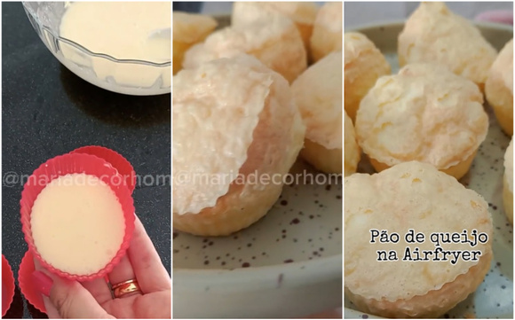 Pão de queijo de preguiçoso: receita rápida na airfryer é muito fácil de fazer