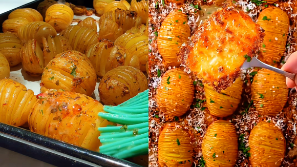 Você nunca mais vai querer fazer batata de outro jeito depois dessa receita com crosta de queijo