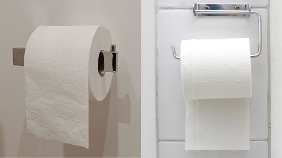 Colocar o papel higiênico para a frente ou para trás: qual é a posição correta e por que é recomendado fazê-lo apenas desta forma?