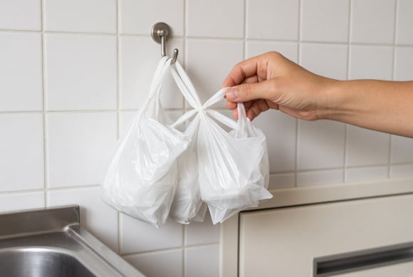 Chega de dobrar em triângulos: novas maneiras de dobrar sacolas plásticas para economizar espaço!