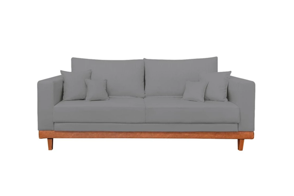 Conjunto com poltronas e sofá em linho para máximo conforto (Divulgação: Shopee).
 