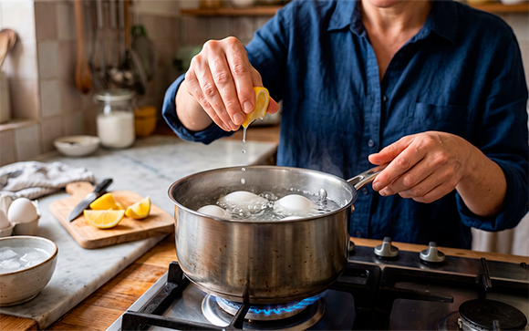 Por que os cozinheiros recomendam adicionar algumas gotas de suco de limão ao cozinhar ovos e como fazer isso corretamente