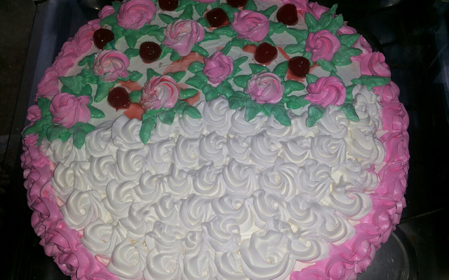 Bolo de aniversário de morango