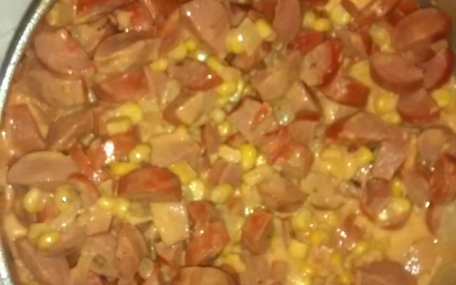 Cachorro quente ao creme de leite