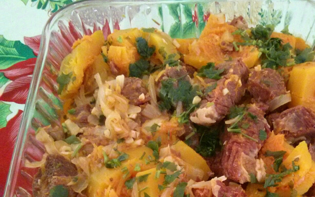 Carne seca com abóbora