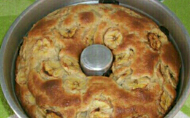 Bolo de banana sem leite rápido