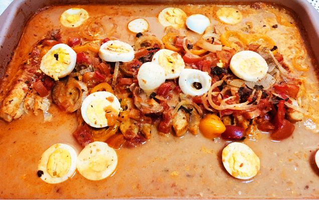 Filé de peixe com leite de coco fácil