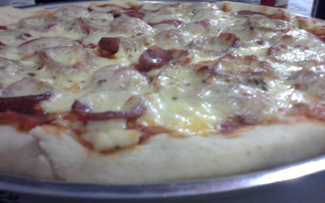 Massa para pizza com fermento químico