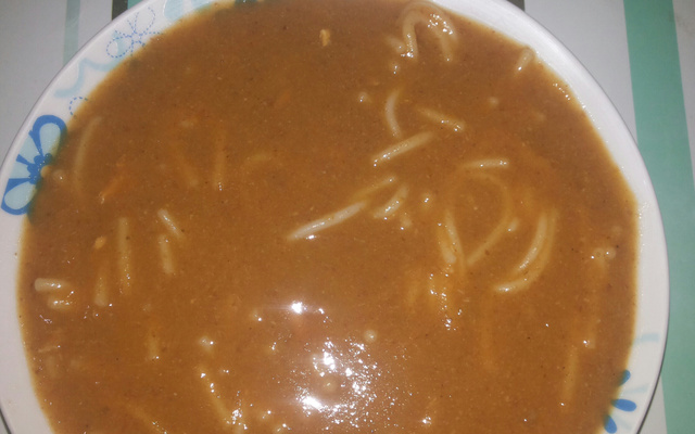 Sopa de feijão com macarrão