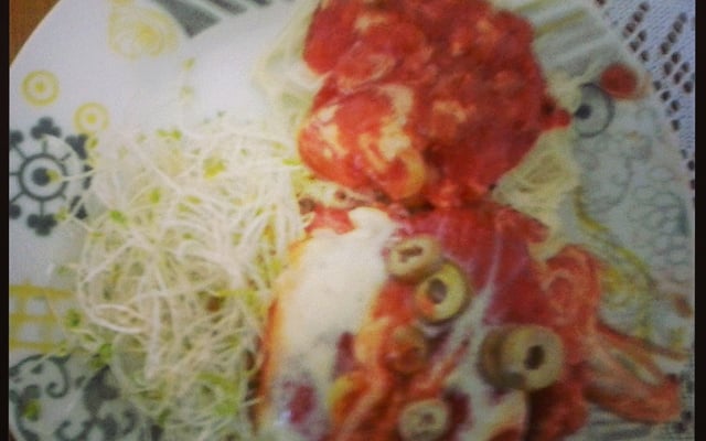 Bife de soja à parmegiana