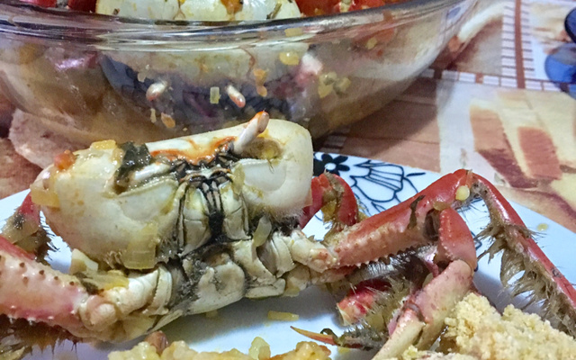 Caranguejo ao leite de coco