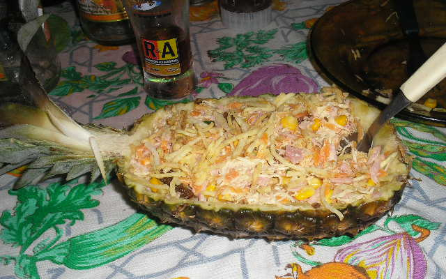 Salpicão com abacaxi