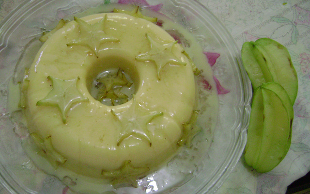 Flan de carambola